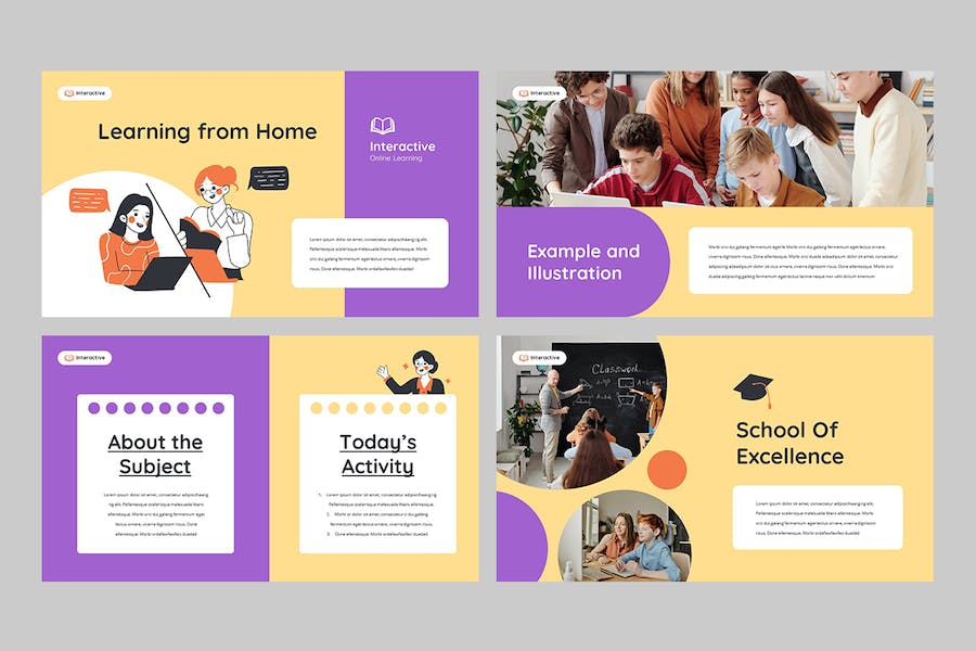 欧美风格教育培训课程PPT模板 - 顶尖PPT