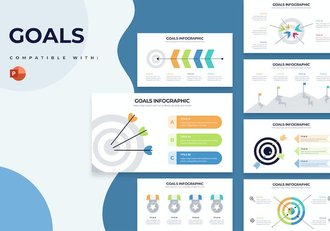 企业业务目标规划信息图表PPT模板 - 顶尖PPT