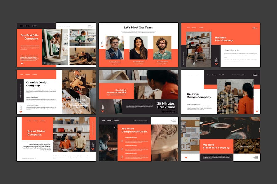商务领域内容展示专业Keynote模板 - 顶尖PPT