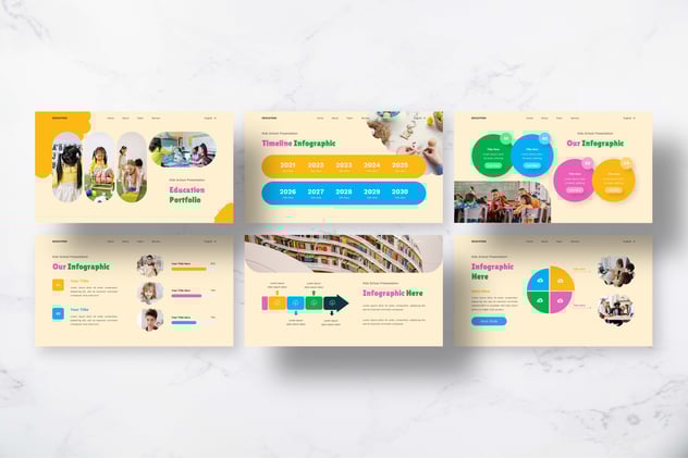 教育儿童学校主题keynote模板 - 顶尖PPT