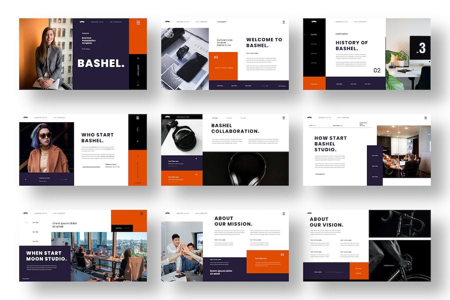 创意摄影作品集商务展示Keynote模板 - 顶尖PPT