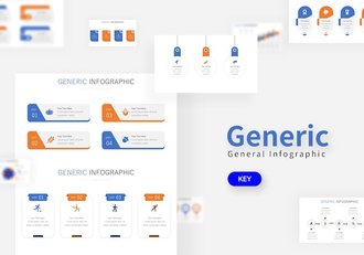信息步骤流程图形keynote模板 - 顶尖PPT