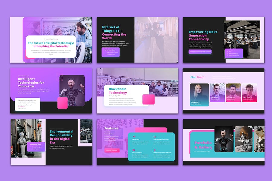 技术讲述展示应用策略推广PPT模板 - 顶尖PPT