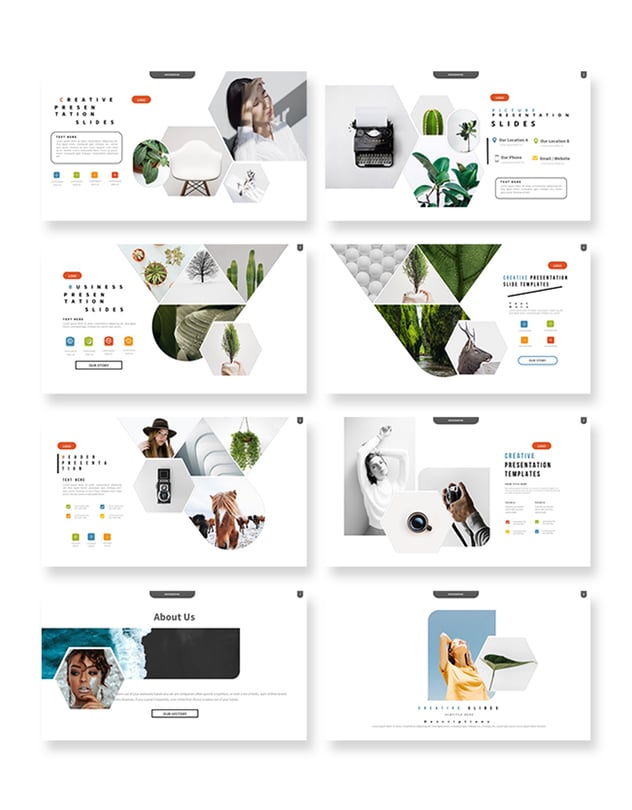 创意多彩视觉品牌设计方案Keynote模板 - 顶尖PPT