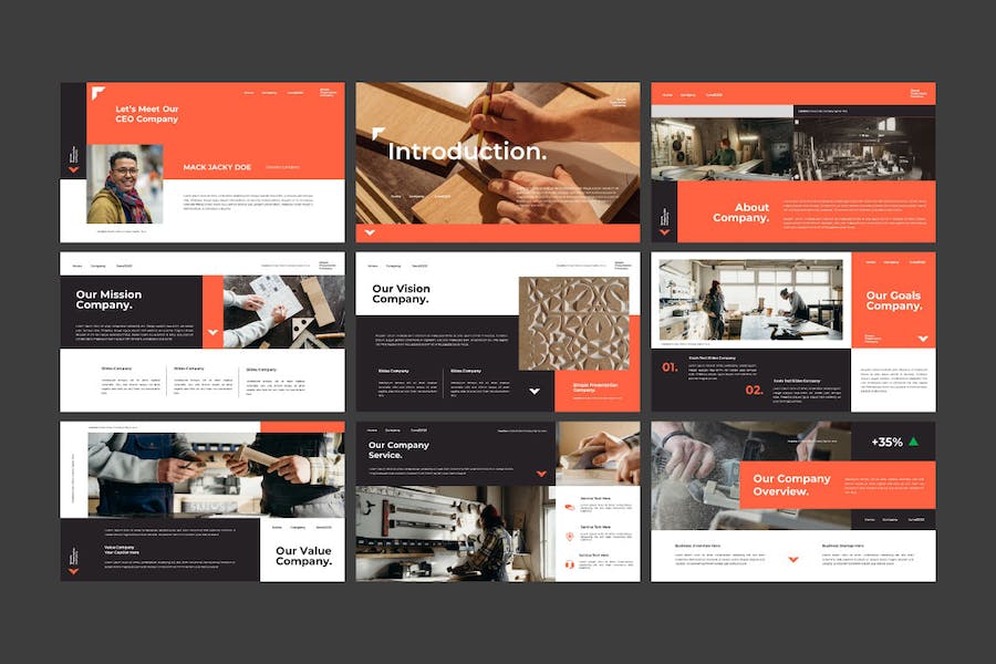 商务领域内容展示专业Keynote模板 - 顶尖PPT
