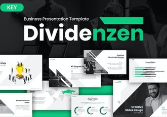 商业商务企业团队介绍通用keynote模板 - 顶尖PPT