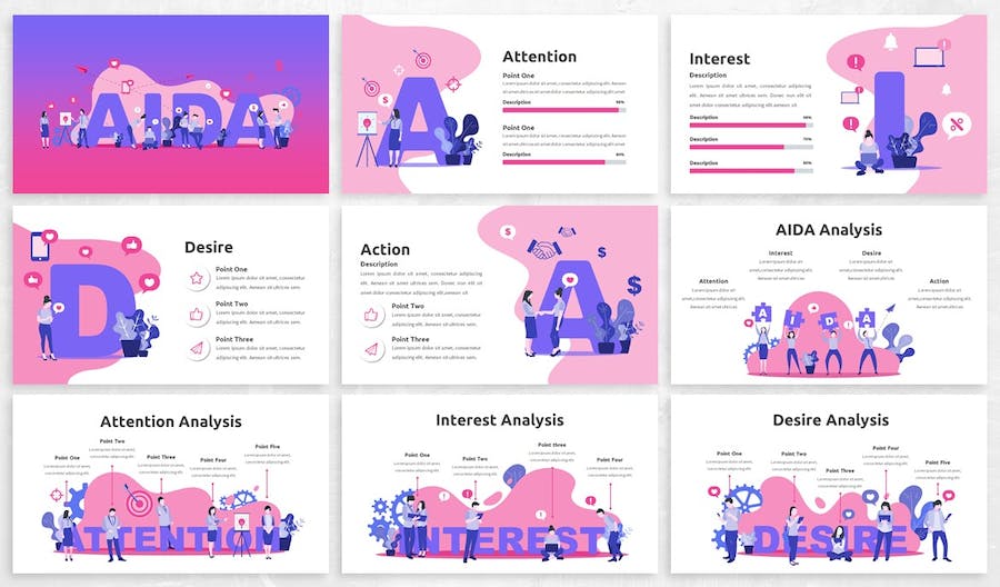 数据分析信息图表展示统计方案PPT模板 - 顶尖PPT