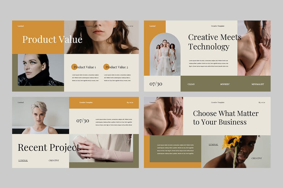 高级极简创意美学主题PPT模板 - 顶尖PPT