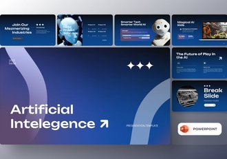 人工智能科技智能PPT模板 - 顶尖PPT