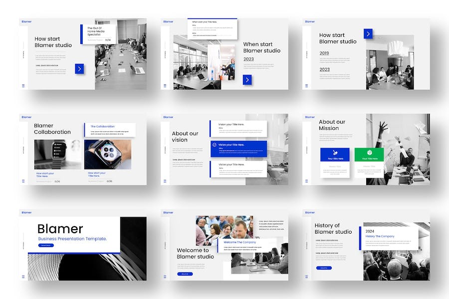 业务推荐主旨内容展示Keynote模板 - 顶尖PPT