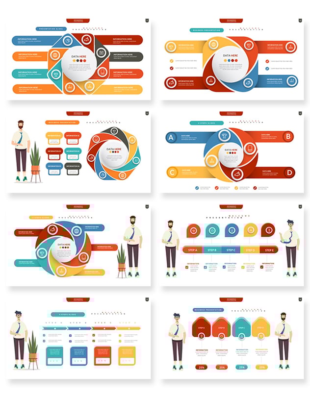 专业数据可视化信息图表大全PowerPoint模板 - 顶尖PPT