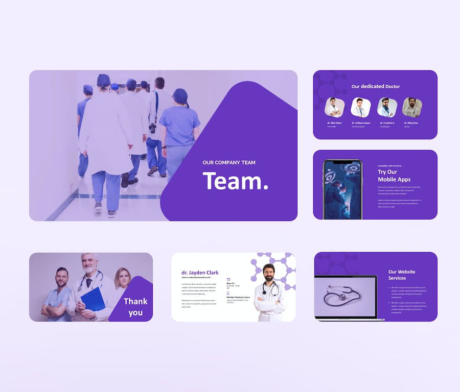 医疗健康医学行业方案PPT模板 - 顶尖PPT