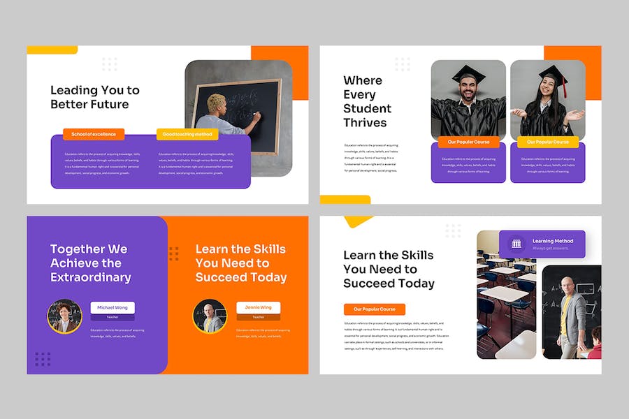 教育课程演示教学汇报学术讲座PPT模板 - 顶尖PPT