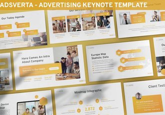 广告营销策划团队介绍展示keynote模板 - 顶尖PPT