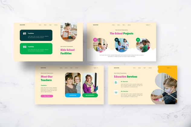 教育儿童学校主题keynote模板 - 顶尖PPT