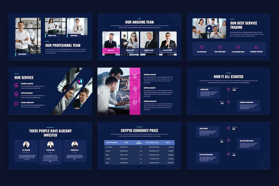 加密货币虚拟币PPT模板 - 顶尖PPT