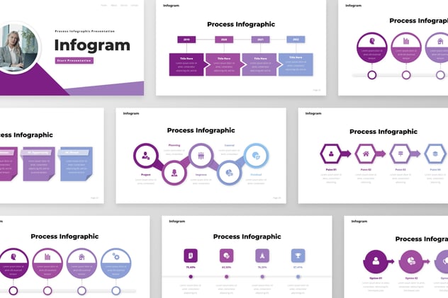 流程信息图形keynote模板 - 顶尖PPT