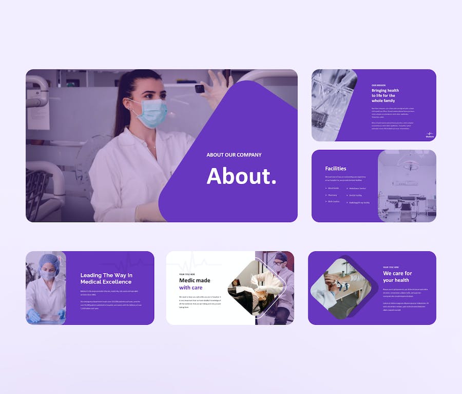 医疗健康医学行业方案PPT模板 - 顶尖PPT