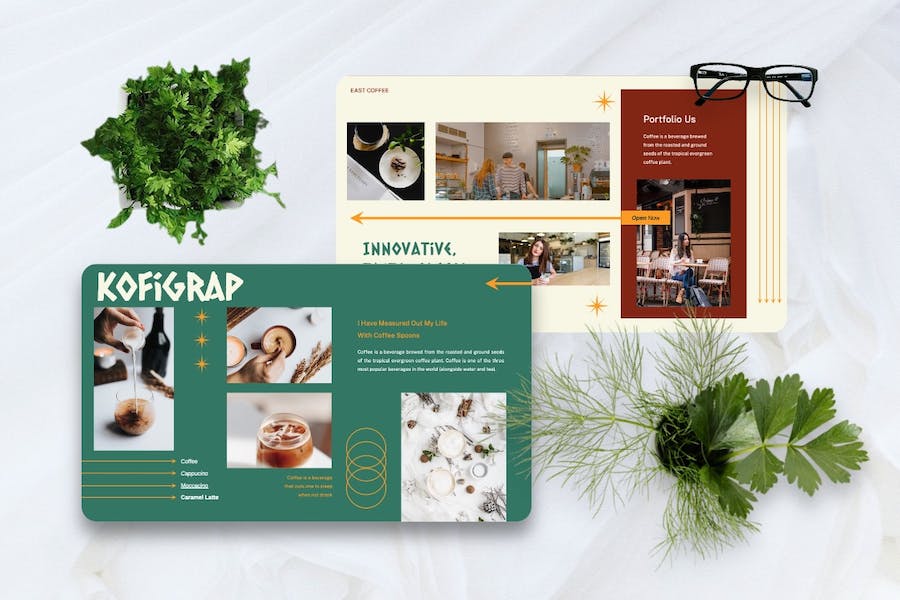 咖啡品牌推广营销方案Keynote模板 - 顶尖PPT