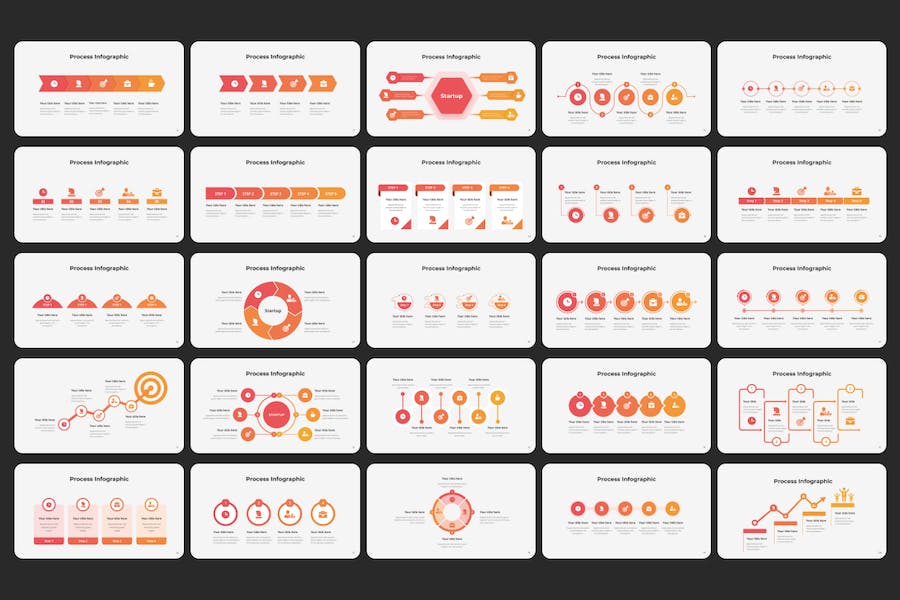 244页大型商务信息图形PPT动画模板 - 顶尖PPT
