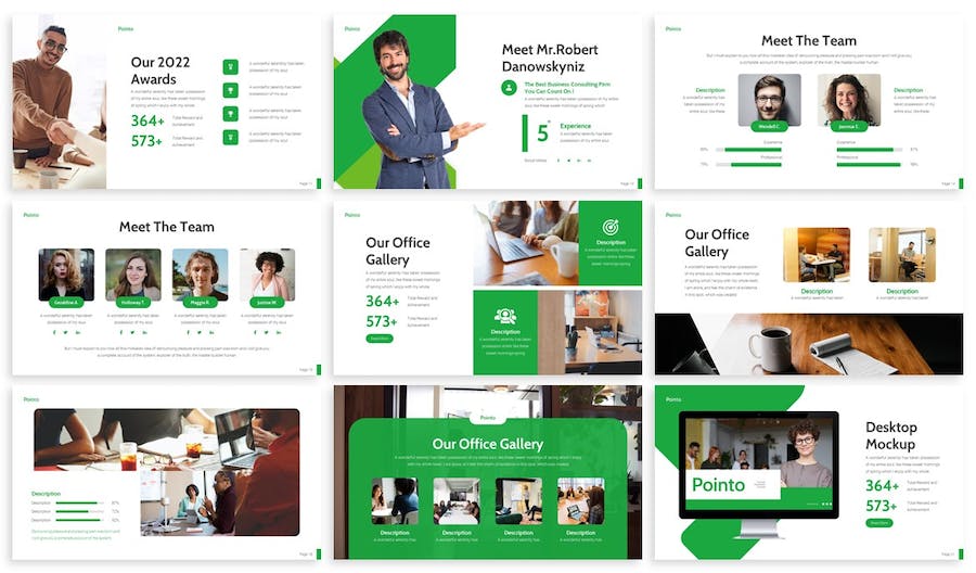 绿色大气商业计划团队介绍年计划总结多用途PPT模板 - 顶尖PPT