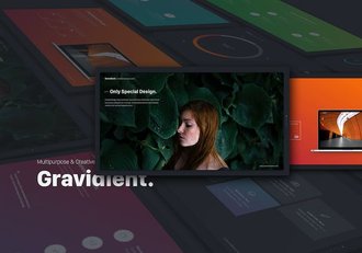 创意作品展示商务图形通用国外PPT模板 - 顶尖PPT