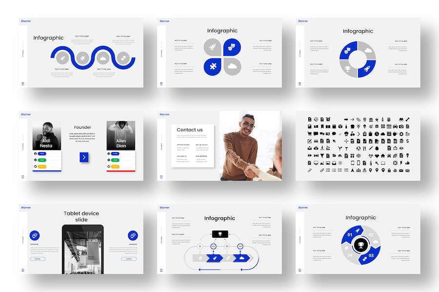 业务推荐主旨内容展示Keynote模板 - 顶尖PPT