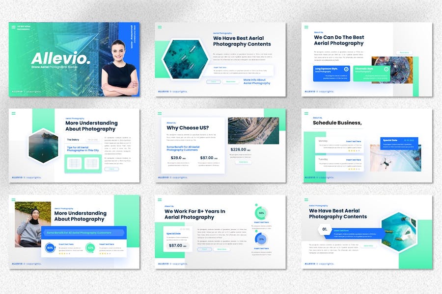 无人机航空摄影keynote模板 - 顶尖PPT