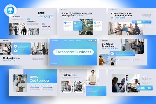 业务转变改行keynote模板 - 顶尖PPT