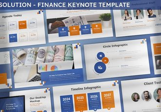 企业财务解决方案keynote模板 - 顶尖PPT