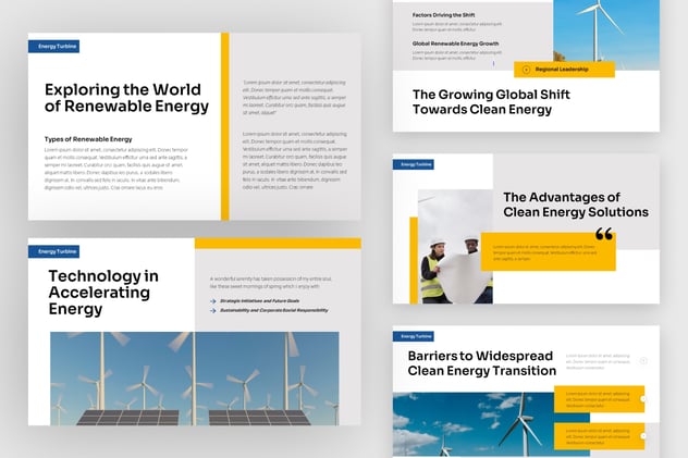 可再生能源风力太阳能发电概览keynote模板 - 顶尖PPT
