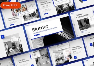 业务合作展示PPT模板 - 顶尖PPT