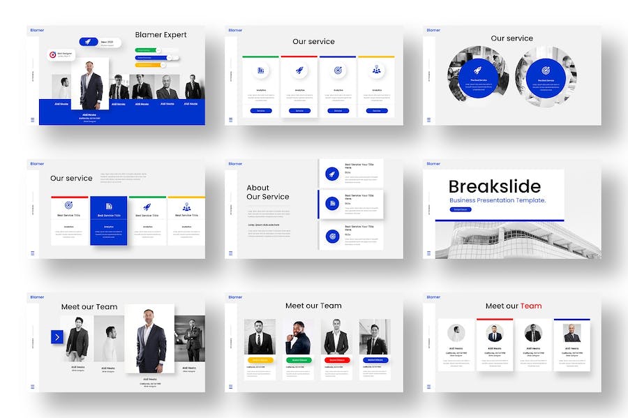 业务推荐主旨内容展示Keynote模板 - 顶尖PPT