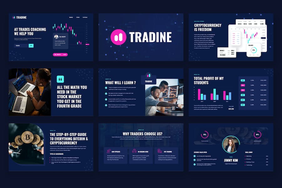 加密货币虚拟币PPT模板 - 顶尖PPT