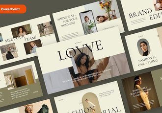 唯美优雅时尚风格商务展示PPT模板 - 顶尖PPT