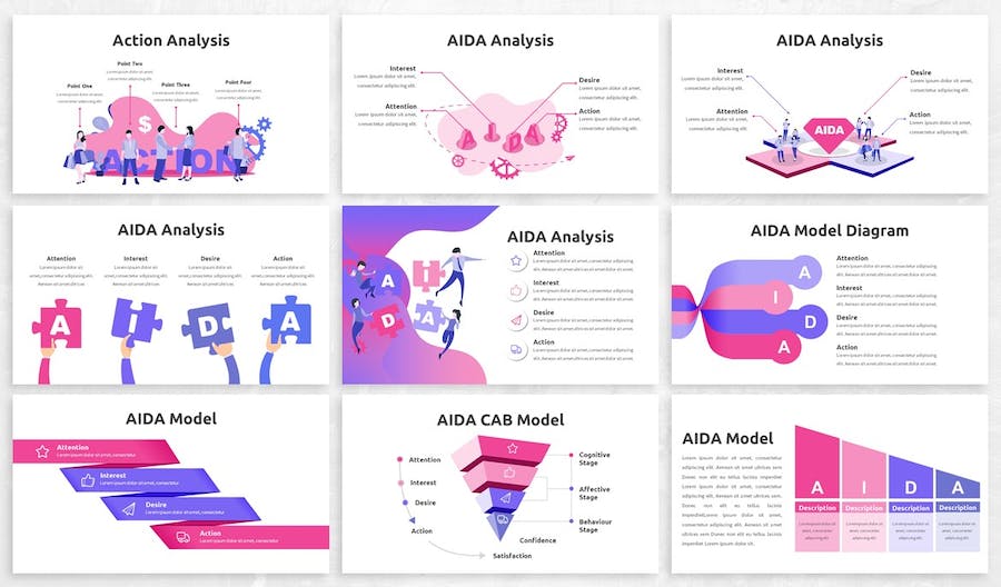 数据分析信息图表展示统计方案PPT模板 - 顶尖PPT