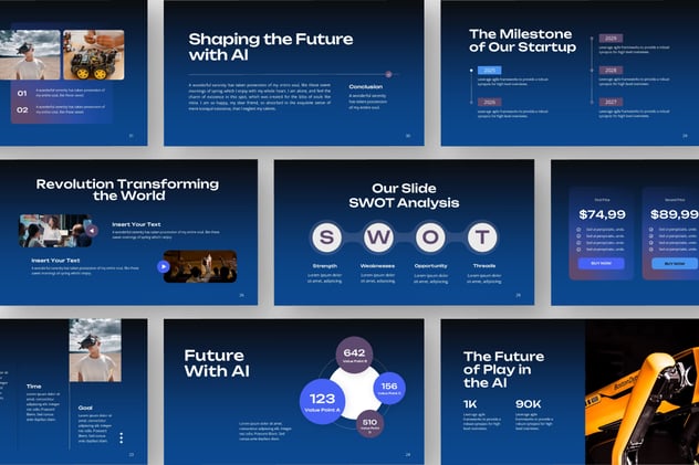 人工智能科技智能PPT模板 - 顶尖PPT