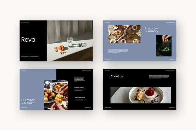 餐饮商业推广宣传展示Keynote模板 - 顶尖PPT