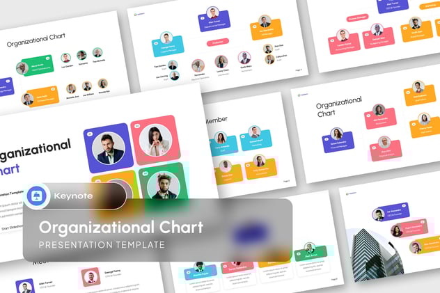 组织主题信息图演示文稿Keynote模板 - 顶尖PPT