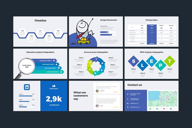 企业简约风格动画品牌提案PPT模板 - 顶尖PPT