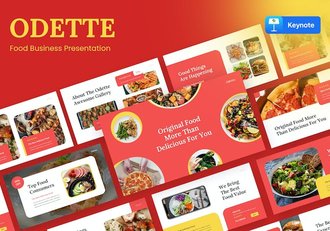 食品商务合作推介项目方案Keynote模板 - 顶尖PPT