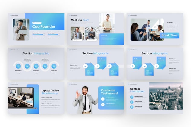 业务转变改行keynote模板 - 顶尖PPT
