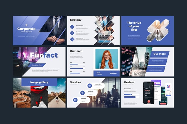 企业简约风格动画品牌提案PPT模板 - 顶尖PPT