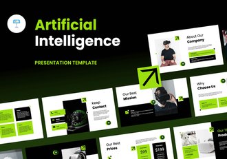 人工智能科技发展趋势分析Keynote模板 - 顶尖PPT