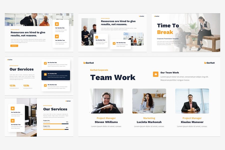企业公司介绍组织架构业务展示Keynote模板 - 顶尖PPT