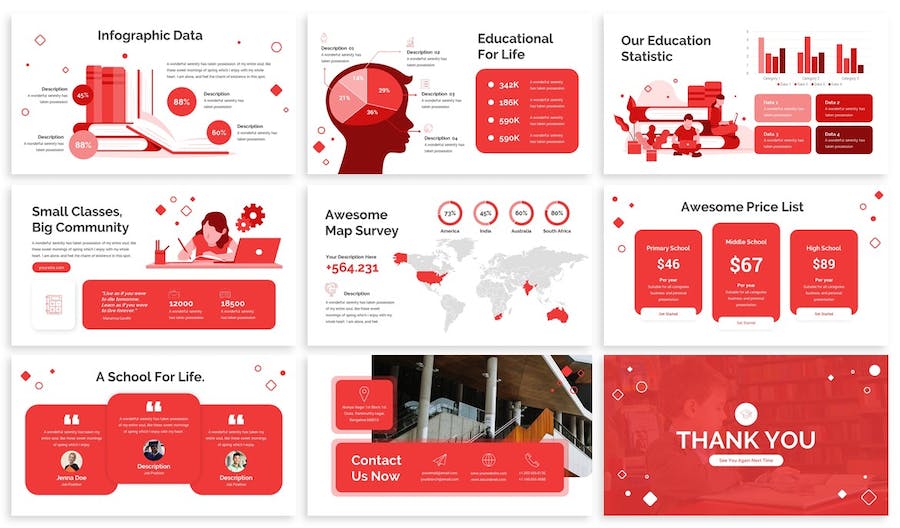 教育培训学习课程keynote模板 - 顶尖PPT