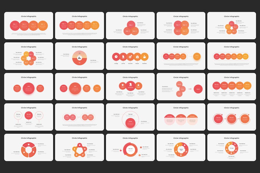 244页大型商务信息图形PPT动画模板 - 顶尖PPT