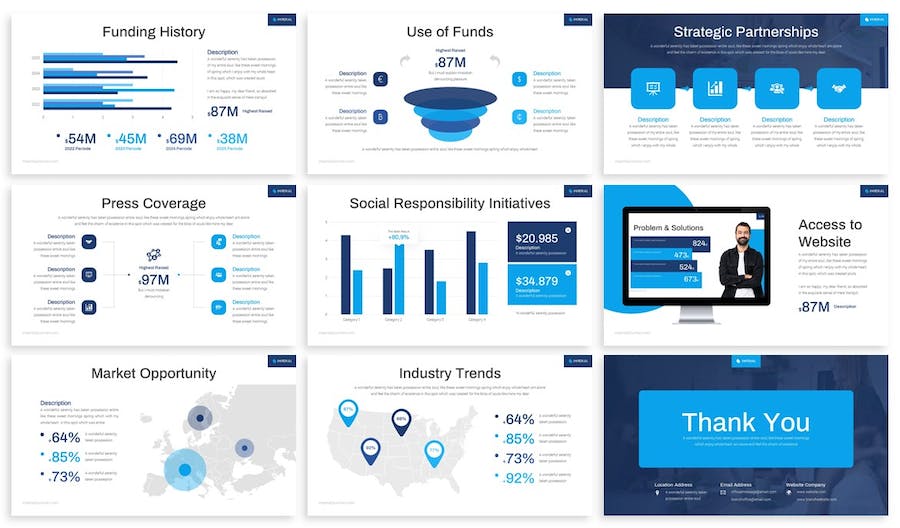年度报告总结ppt模板 - 顶尖PPT