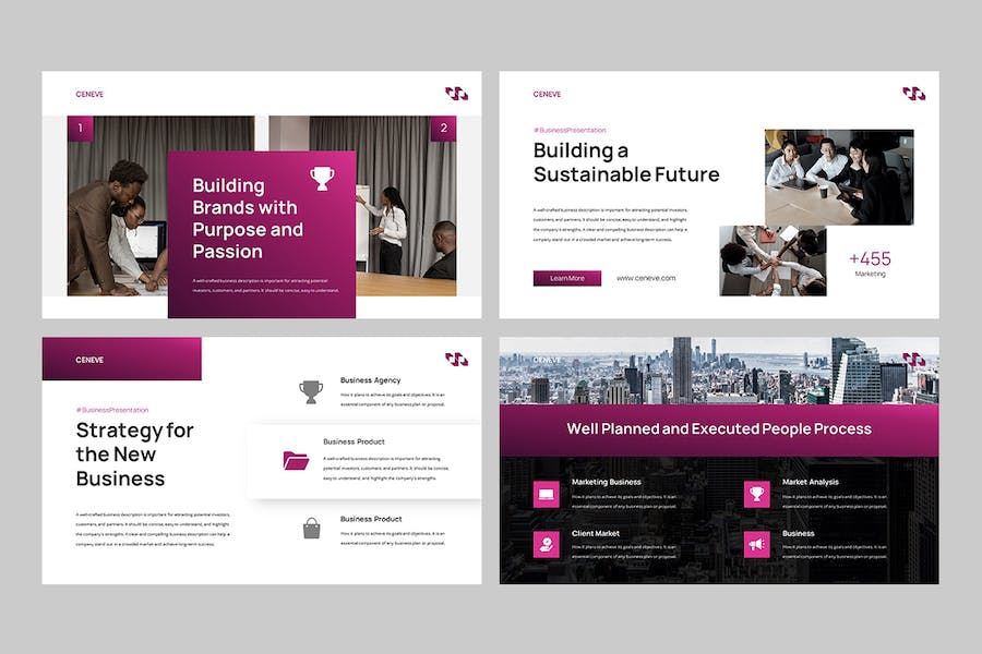 商业企业品牌宣传推广方案PPT模板 - 顶尖PPT