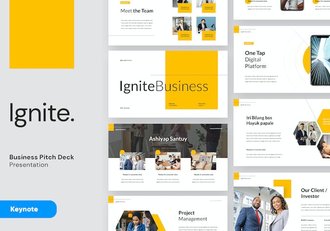 商务融资项目路演计划书Keynote模板 - 顶尖PPT